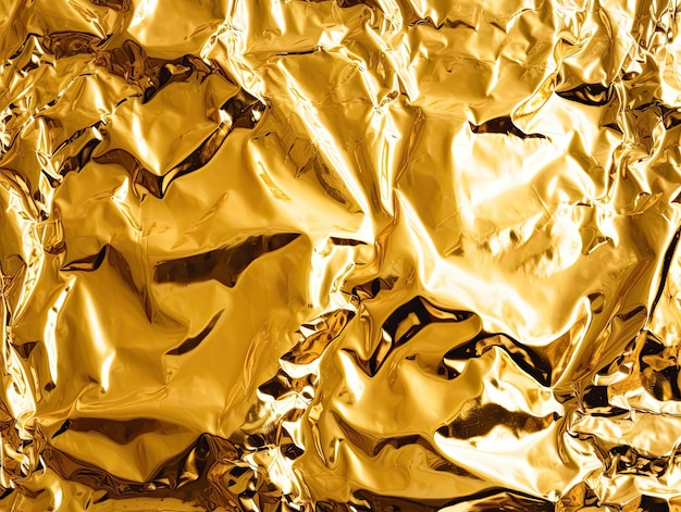 Textura de fondo de lámina de oro transparente IA generativa