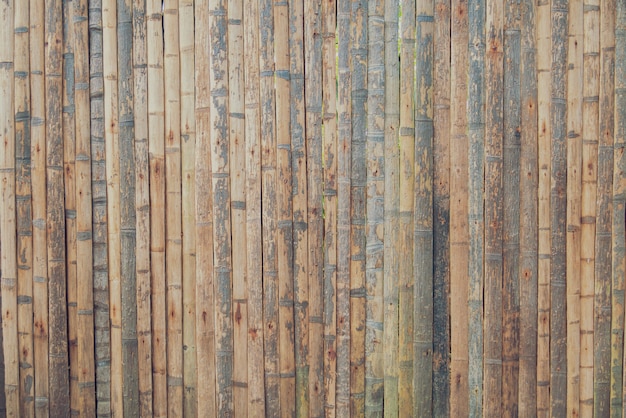 Textura de un fondo de madera de bambú marrón