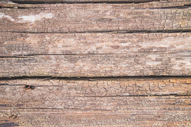 Textura de fondo de madera rústica Primer plano de viejos tablones de madera