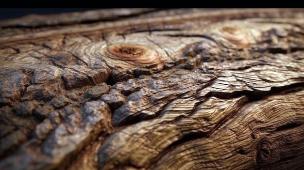 Textura de fondo de madera vieja de uso de madera de corteza como fondo natural AI Generativo