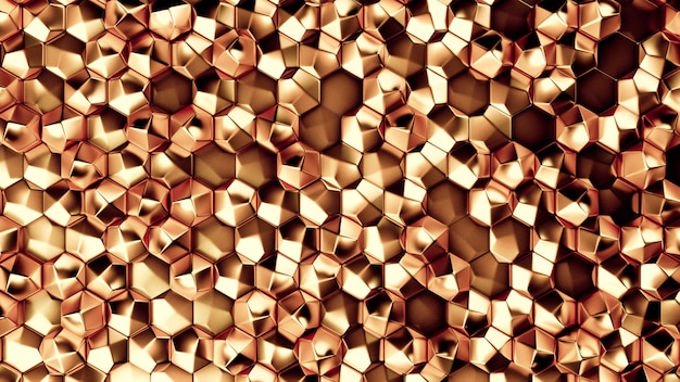 Textura de fondo de metal dorado. Ilustración 3d