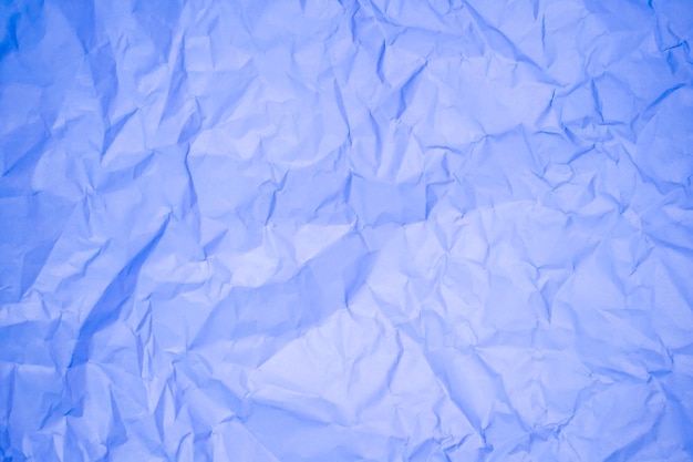 Textura de fondo de papel arrugado azul