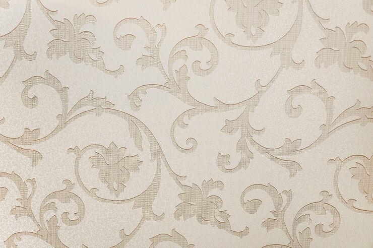 Foto textura de fondo de papel tapiz floral beige