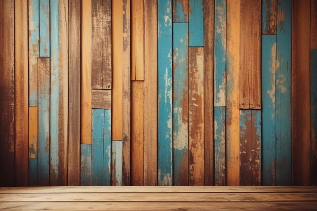 Textura de fondo de pared de madera teñida de época