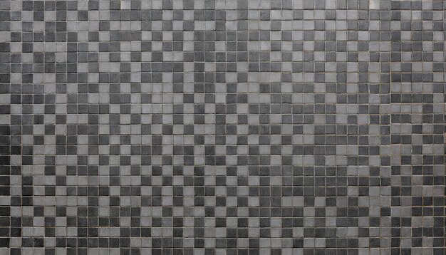 Textura y fondo de la pared de mosaico gris y negro