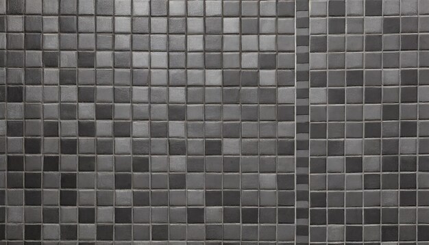 Textura y fondo de la pared de mosaico gris y negro