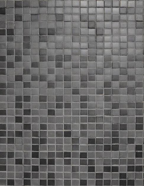 Textura y fondo de la pared de mosaico gris y negro