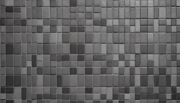 Foto textura y fondo de la pared de mosaico gris y negro