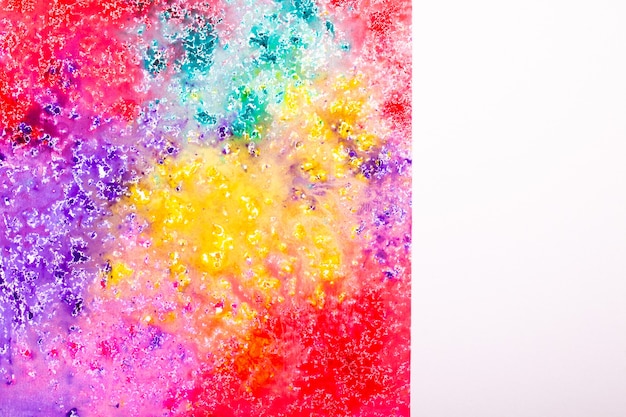 Textura de fondo de pintura colorida abstracta vista superior