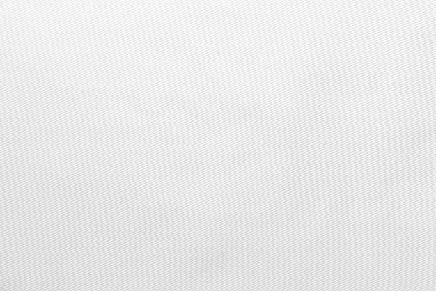 Textura de fondo de primer plano de tela de sarga blanca natural para su diseño