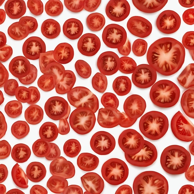 Textura de fondo de rodajas de tomate