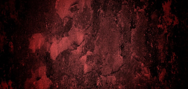 Textura de fondo rojo grunge abstracto paredes de fondo de pared rojo oscuro aterrador llenas de arañazos y manchas