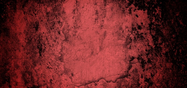 Textura de fondo rojo grunge abstracto paredes de fondo de pared rojo oscuro aterrador llenas de arañazos y manchas