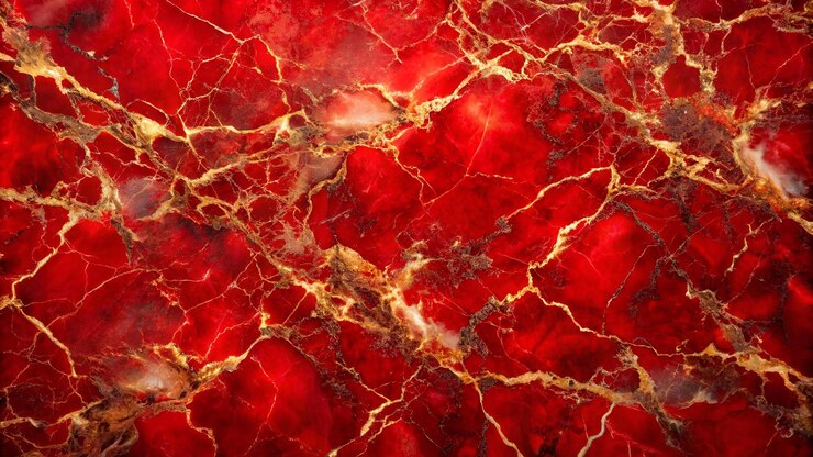 Foto textura de fondo rojo intenso pancarta con textura de piedra de mármol o roca con elegante color y