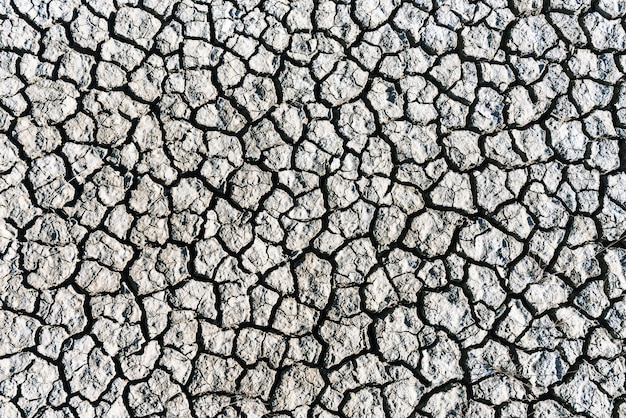 Textura de fondo de suelo volcánico agrietado