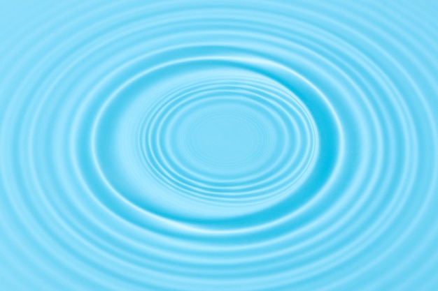 Textura de fondo de superficie de agua con ondas de ondulación de agua de círculo Fondo de pantalla abstracto azul de agua