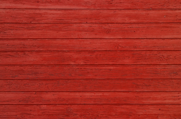 Textura de fondo de tablones de madera pintados de rojo