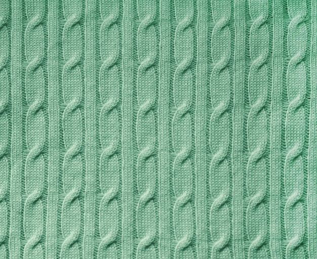 Textura de fondo de tejido de punto verde