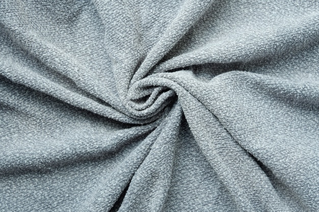 Textura de fondo de tela gris, primer plano de tela