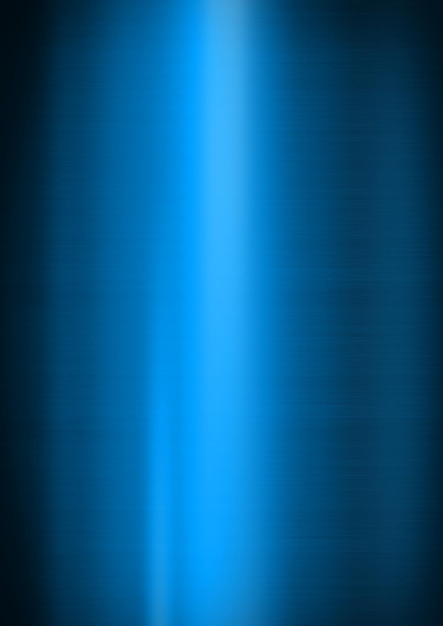 Foto textura de fondo vertical de metal cepillado brillante azul