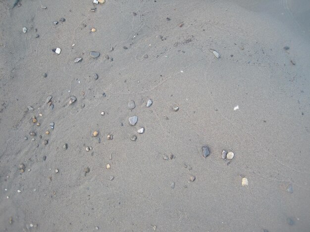 La textura de la foto de fondo de arena de playa marrón