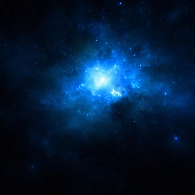 Foto textura de galaxia azul o diseño de papel de pared hd azul