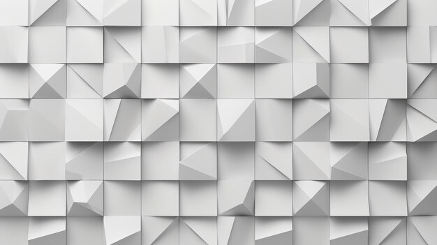 Textura geométrica blanca y gris transparente sin costuras Ai generativo