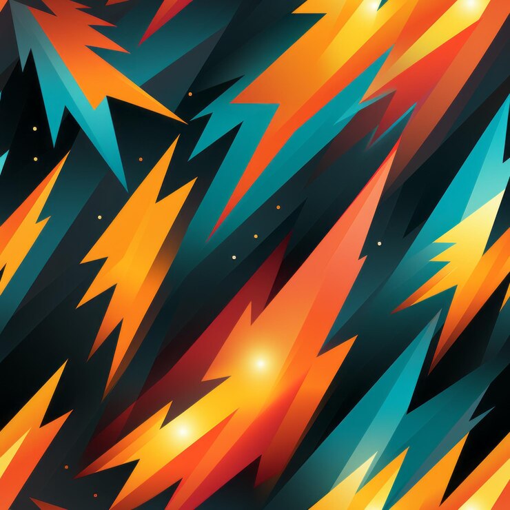 Foto textura geométrica colorida textura sin costuras para el diseño de envases ai generada