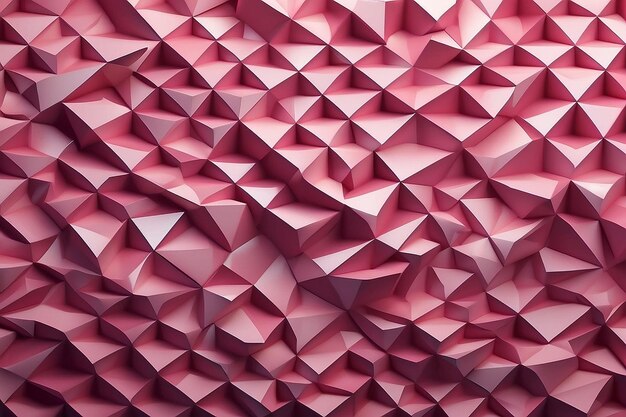 Textura geométrica elegante de color rosa en 3D