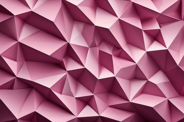 Textura geométrica elegante de color rosa en 3D