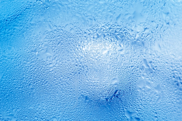 textura de gotas de agua congelada vidrio de hielo fresco