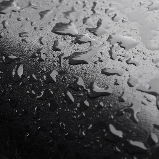 Textura de gotas de agua en negro