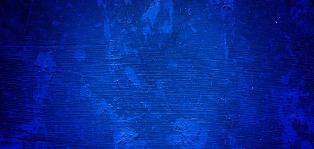 Textura grunge azul escura assustadora para o conceito de horror de parede azul escuro de fundo