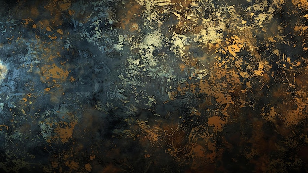 Foto textura grunge cores azul escuro e castanho superfície áspera rachaduras e arranhões velha parede pintura desgastada fundo abstrato adequado para web desi