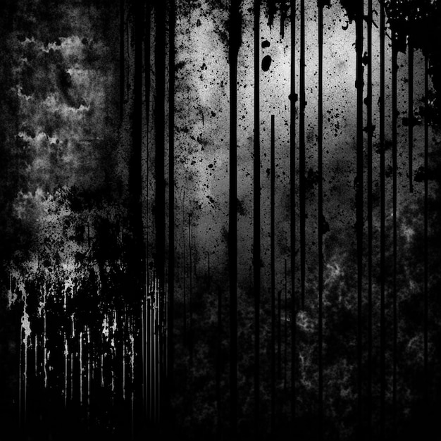 Textura grunge negra y blanca o texturas grunge angustiadas o fondo negro con líneas onduladas