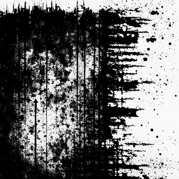Textura grunge negra y blanca o texturas grunge angustiadas o fondo negro con líneas onduladas