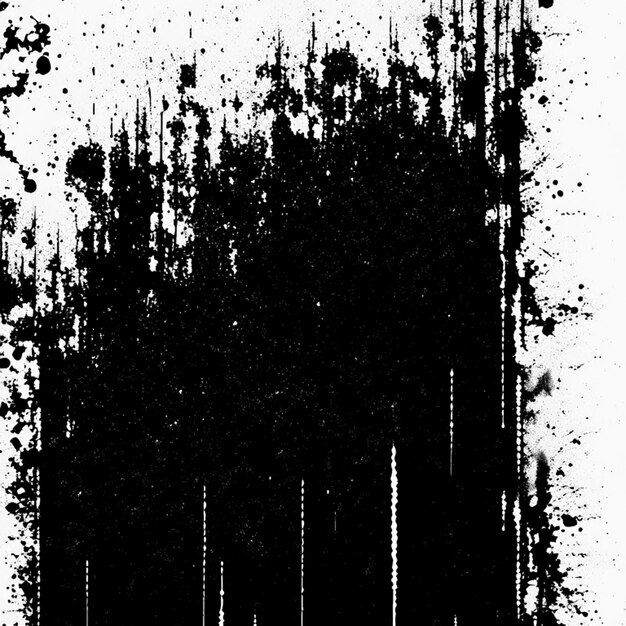 Textura grunge preta e branca ou texturas grunge angustiadas ou fundo preto com linhas onduladas