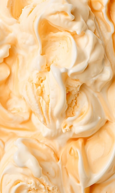 Textura de helado de caramelo de mantequilla de cerca