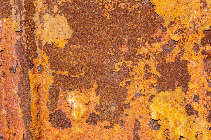 Foto textura de hierro oxidado