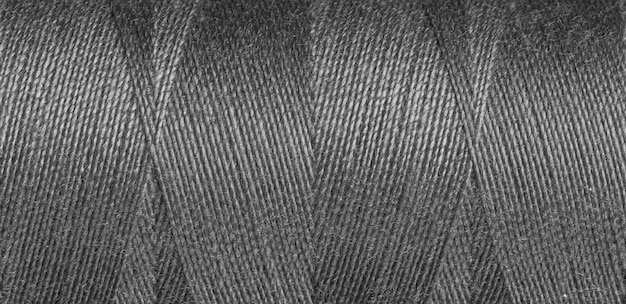 Textura del hilo de coser gris
