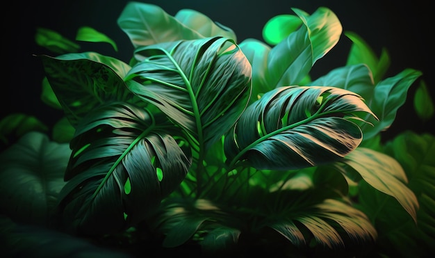 Textura de hoja verde vibrante perfecta para un fondo tropical o inspirado en la naturaleza