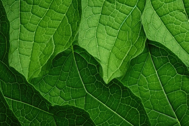 Foto textura de la hoja verde