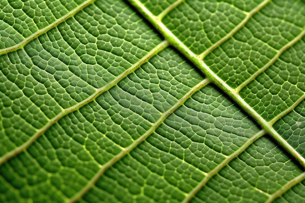 Foto textura de hojas verdes closeup ia generativa