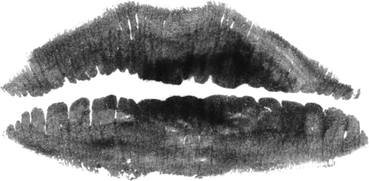Foto textura de la impresión de lápiz labial