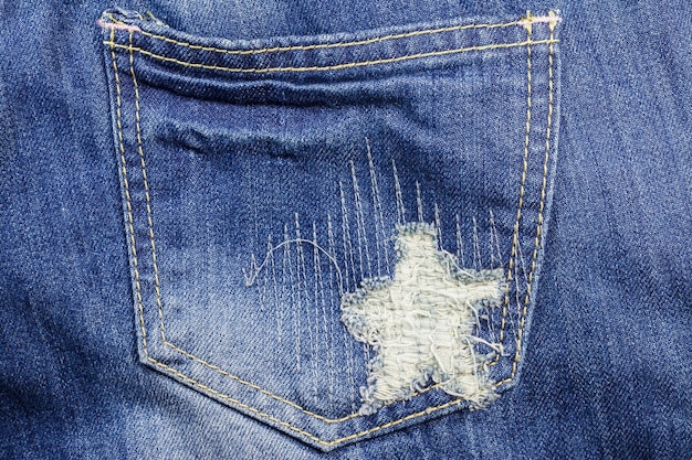 Textura jeans jeans rasgado azul