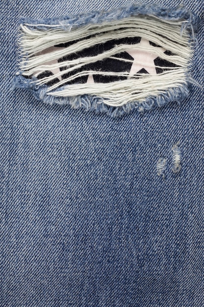 Textura jeans jeans rasgado azul