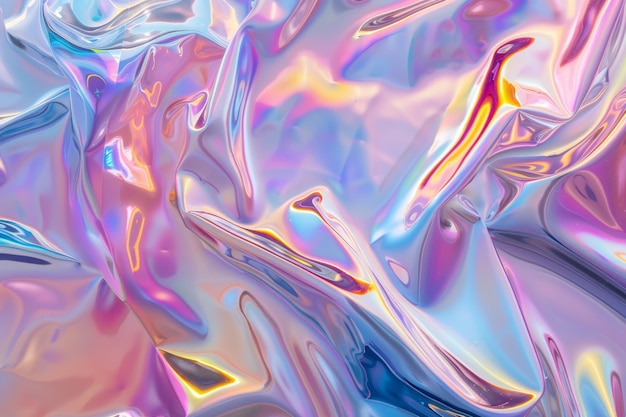 Textura de lámina de arco iris de moda sin costuras fondo de mármol de unicornio pastel holográfico suave