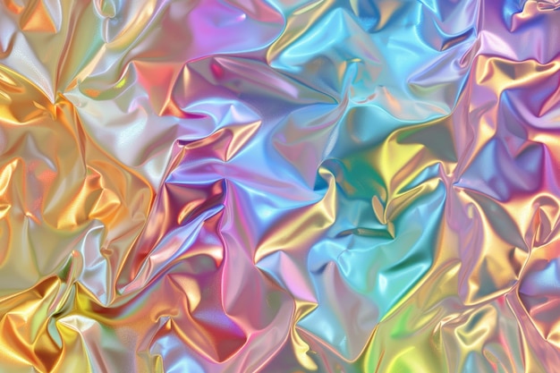 Textura de lámina de arco iris de moda sin costuras fondo de mármol de unicornio pastel holográfico suave