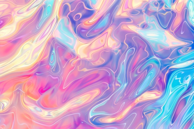 Textura de lámina de arco iris de moda sin costuras fondo de mármol de unicornio pastel holográfico suave