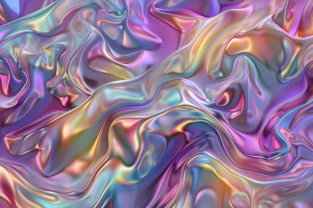 Textura de lámina de arco iris de moda sin costuras fondo de mármol de unicornio pastel holográfico suave